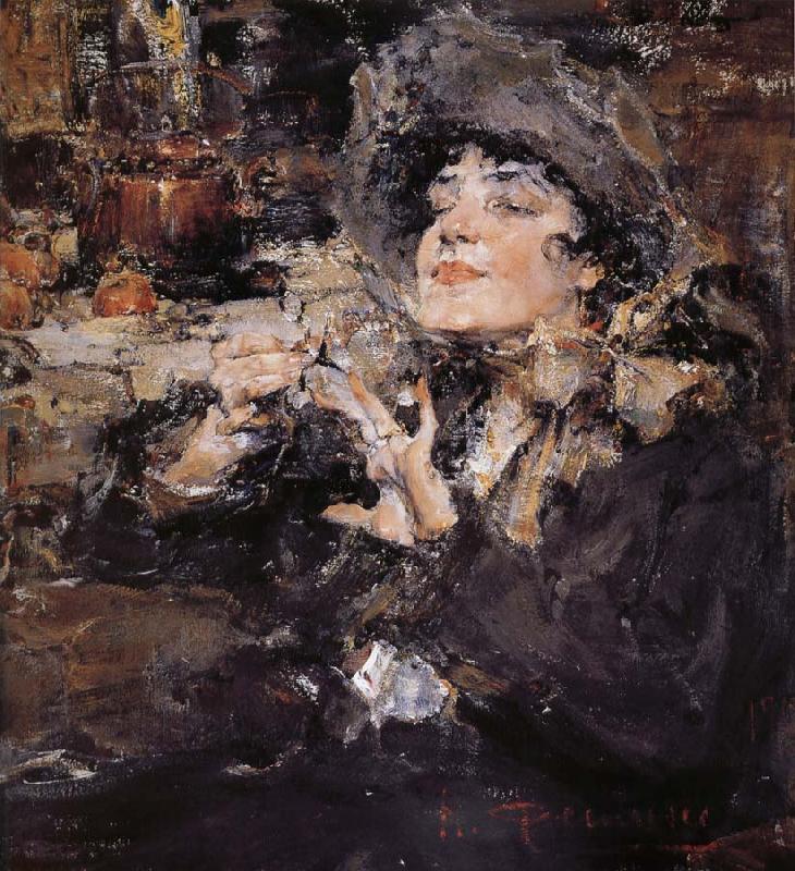 Nikolay Fechin The Lady oil painting image